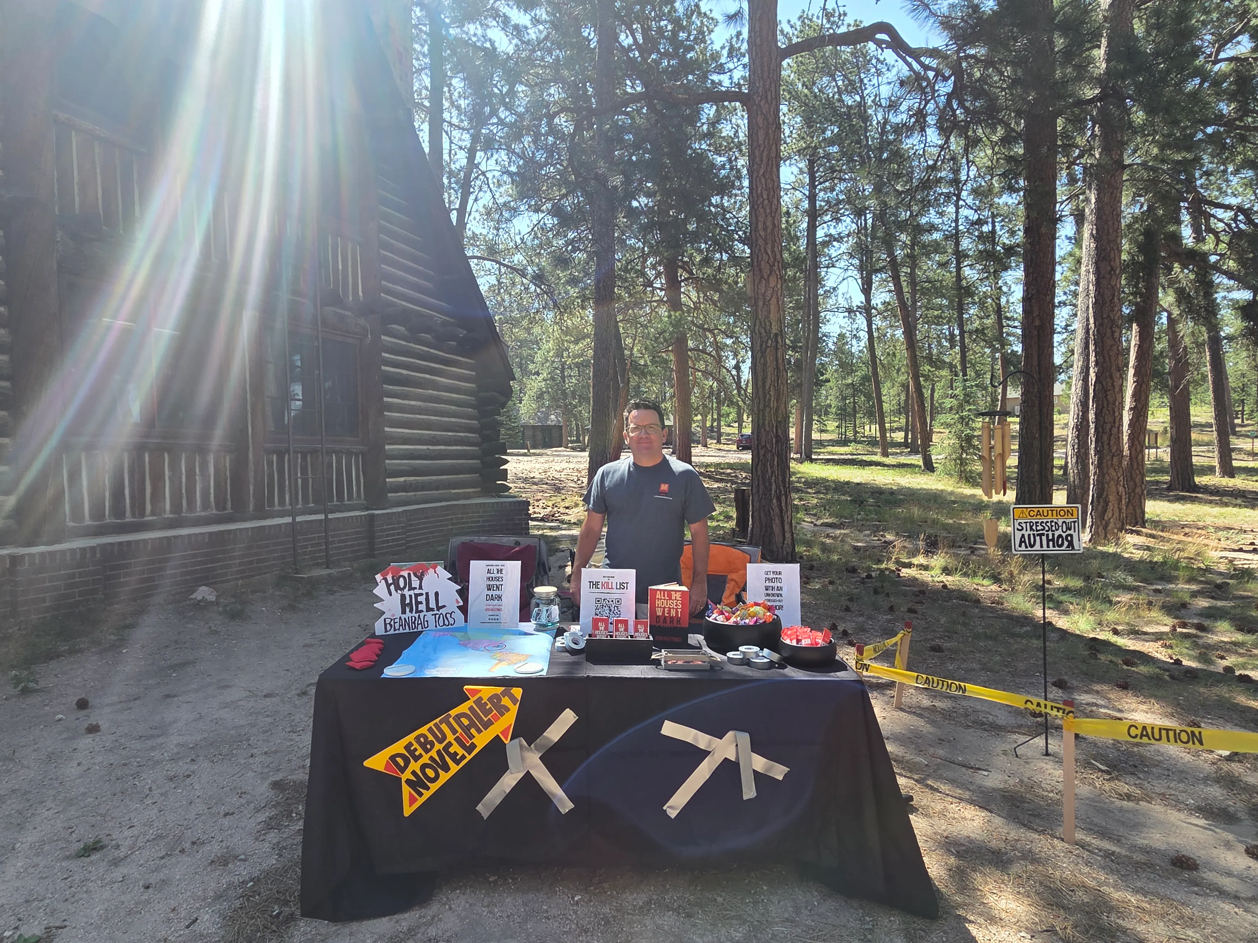 Ken at Creeptastic Book Fair at Creepaway Camp - Black Forest, CO