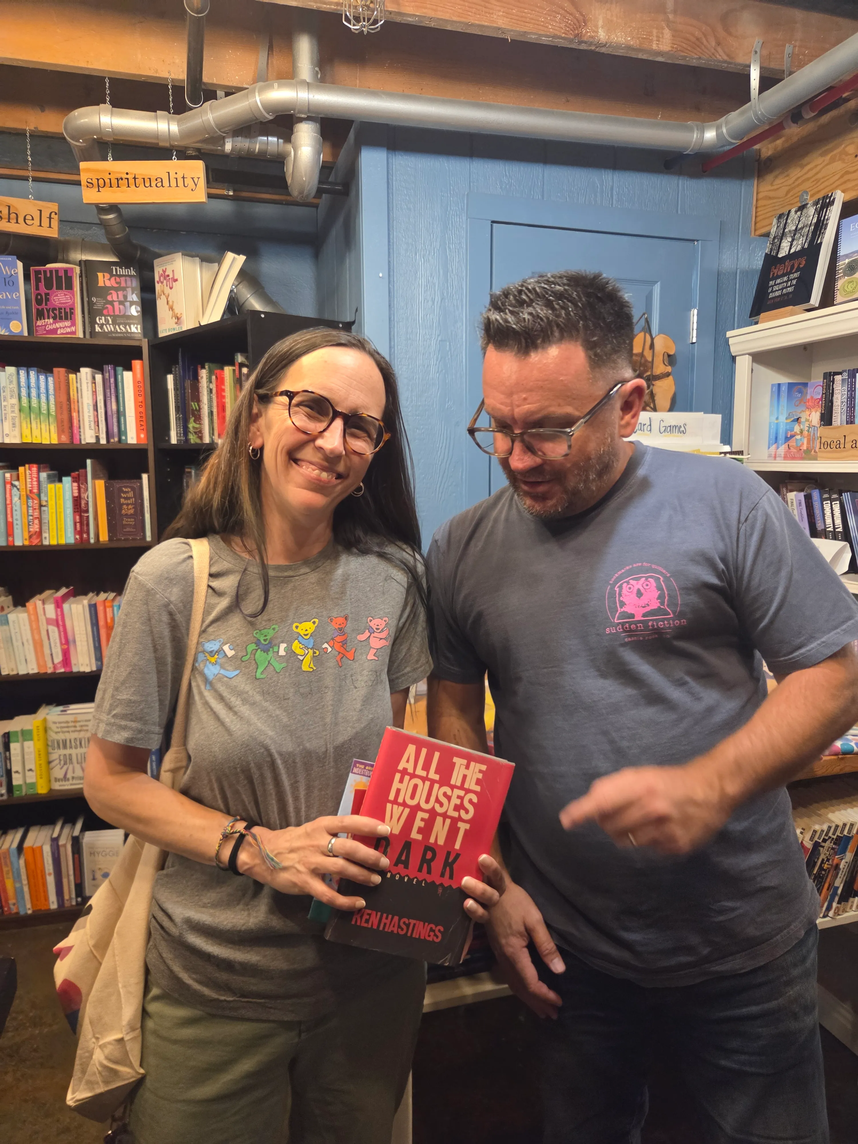 She made me promise there were no clowns in the book. Sold!