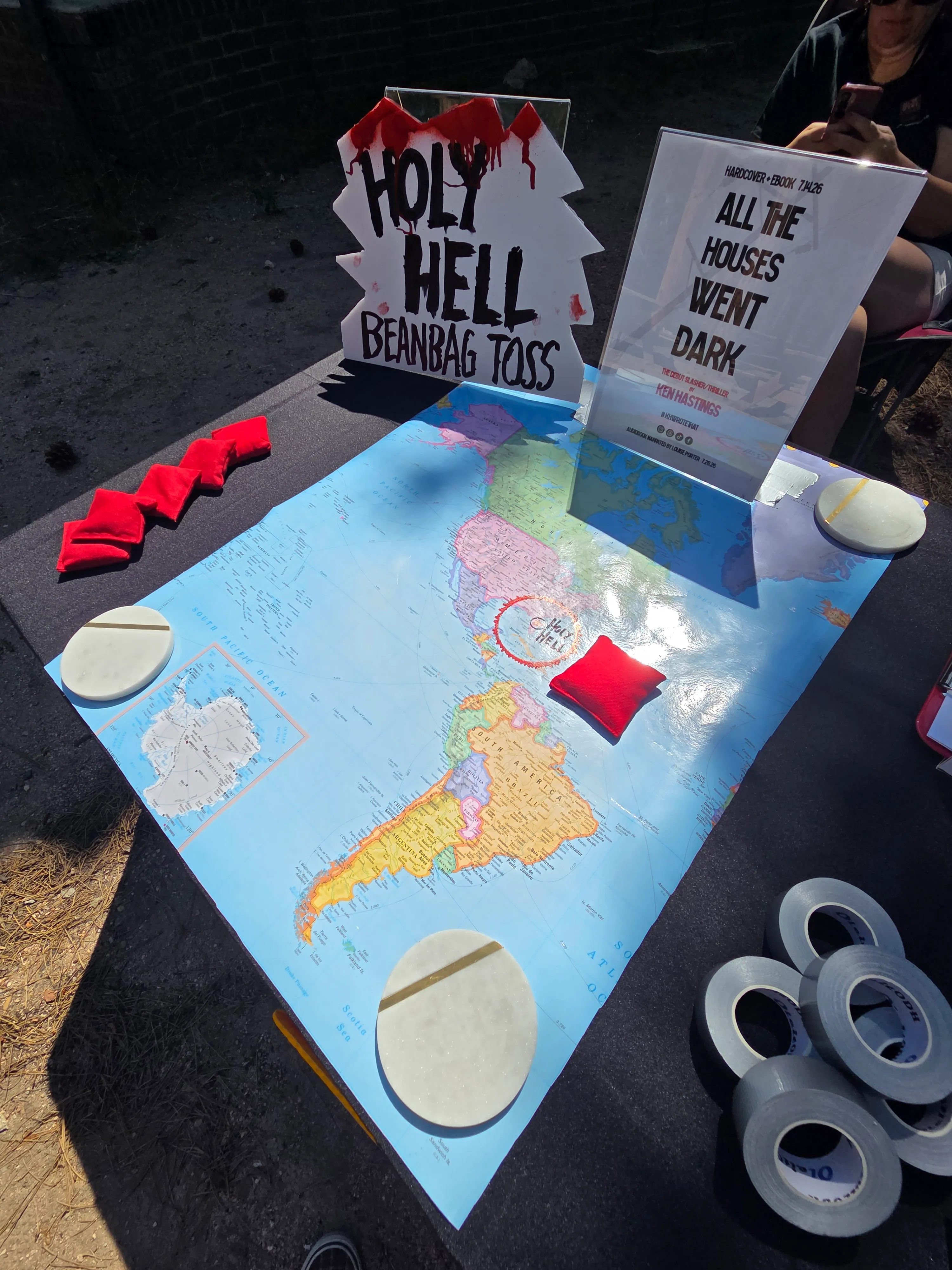 Holy Hell Beanbag Toss - Creeptastic Book Fair at Creepaway Camp - Black Forest, CO
